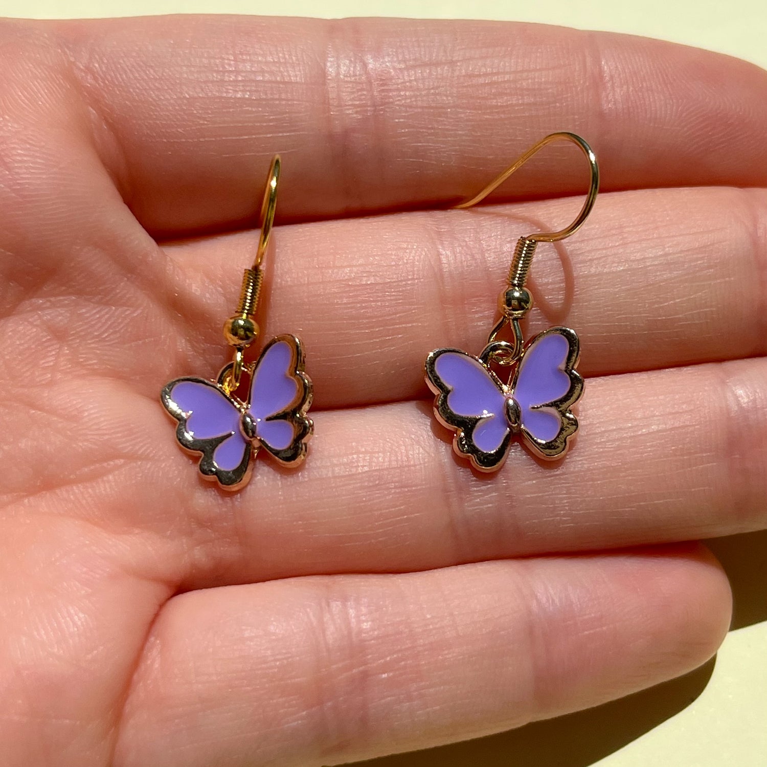 Inlaid Rhinestone Purple Butterfly Earrings for Women Sweet Drop Earrings  Temperament Long Tassel Jewelry Holiday Gift - AliExpress